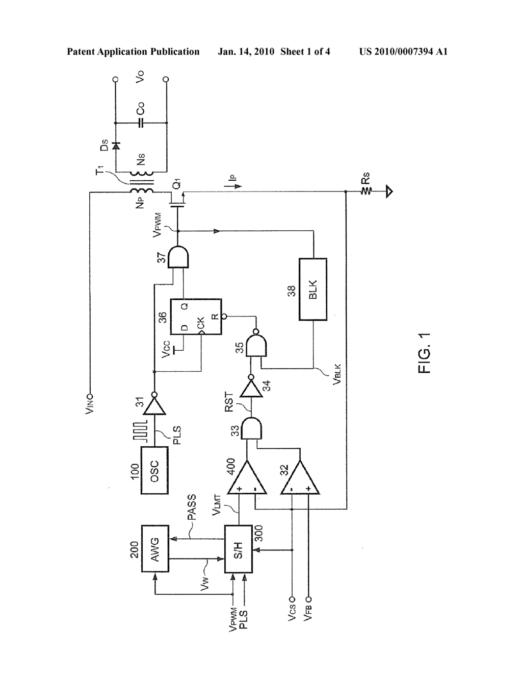 METHOD AND APPARATUS OF PROVIDING A BIASED CURRENT LIMIT FOR LIMITING MAXIMUM OUTPUT POWER OF POWER CONVERTERS - diagram, schematic, and image 02