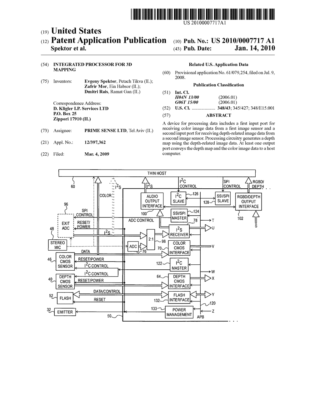 INTEGRATED PROCESSOR FOR 3D MAPPING - diagram, schematic, and image 01