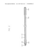 LIQUID CRYSTAL DISPLAY DEVICE INCLUDING A COLD CATHODE FLUORESCENT LAMP AND CONTAINER FOR RECEIVING THE SAME diagram and image