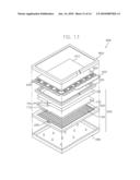 LIQUID CRYSTAL DISPLAY DEVICE INCLUDING A COLD CATHODE FLUORESCENT LAMP AND CONTAINER FOR RECEIVING THE SAME diagram and image