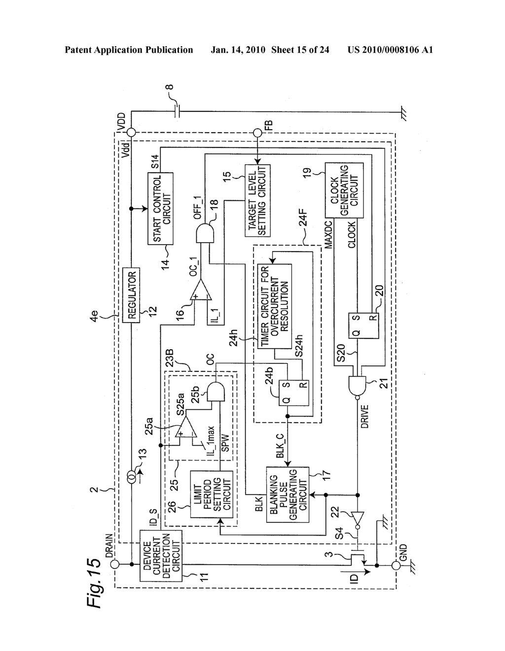 SWITCHING CONTROL CIRCUIT, SEMICONDUCTOR DEVICE AND SWITCHING POWER SOURCE APPARATUS - diagram, schematic, and image 16