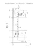 Information storage devices using magnetic domain wall movement and methods of operating the same diagram and image