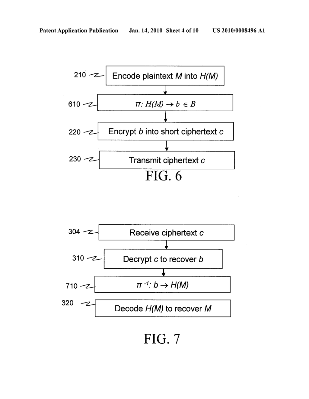 ENCRYPTION AND SIGNATURE SCHEMES USING MESSAGE MAPPINGS TO REDUCE THE MESSAGE SIZE - diagram, schematic, and image 05