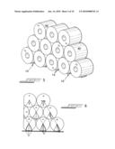 SUPPORT CRADLE FOR ROLLED COILS AND OTHER CYLINDRICAL OBJECTS diagram and image