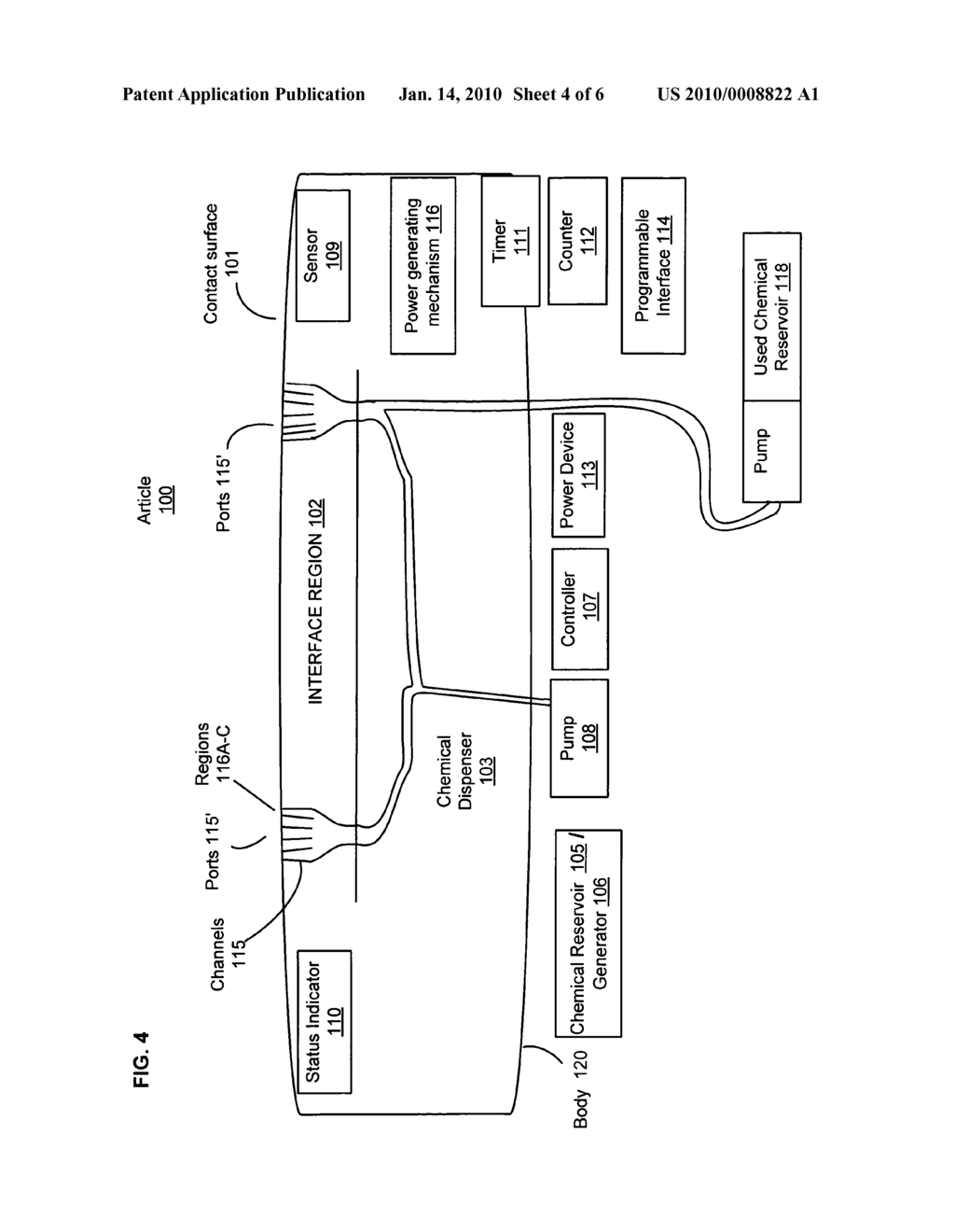 Event-triggered self-sterilization of article surfaces - diagram, schematic, and image 05