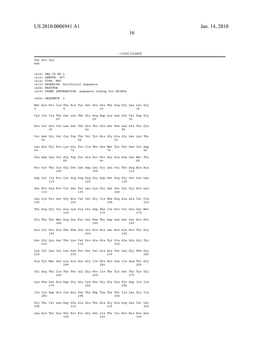 COMPOSITION COMPRISING THE POLYPROTEIN NS3/NS4 AND THE POLYPEPTIDE NS5B OF HCV, EXPRESSION VECTORS INCLUDING THE CORRESPONDING NUCLEIC SEQUENCES AND THEIR THERAPEUTIC USE - diagram, schematic, and image 35