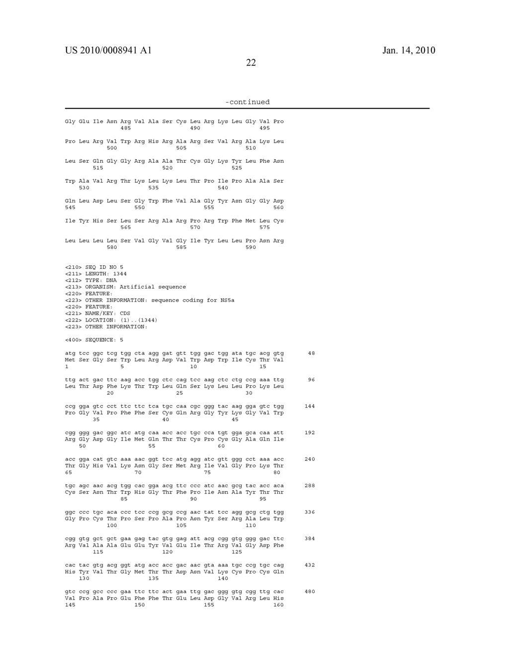 COMPOSITION COMPRISING THE POLYPROTEIN NS3/NS4 AND THE POLYPEPTIDE NS5B OF HCV, EXPRESSION VECTORS INCLUDING THE CORRESPONDING NUCLEIC SEQUENCES AND THEIR THERAPEUTIC USE - diagram, schematic, and image 41