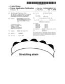 DEFORMABLE SUBSTRATE WITH MICROSTRUCTURED SURFACE COMPOSED OF APPLIED MATERIAL, AND METHOD FOR PRODUCING SUCH A SUBSTRATE diagram and image