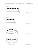 DEFORMABLE SUBSTRATE WITH MICROSTRUCTURED SURFACE COMPOSED OF APPLIED MATERIAL, AND METHOD FOR PRODUCING SUCH A SUBSTRATE diagram and image