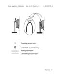 DEFORMABLE SUBSTRATE WITH MICROSTRUCTURED SURFACE COMPOSED OF APPLIED MATERIAL, AND METHOD FOR PRODUCING SUCH A SUBSTRATE diagram and image