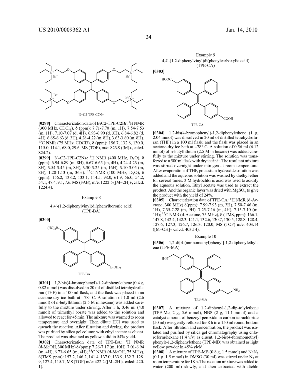 Fluorescent water-soluable conjugated polyene compounds that exhibit aggregation induced emission and methods of making and using same - diagram, schematic, and image 92