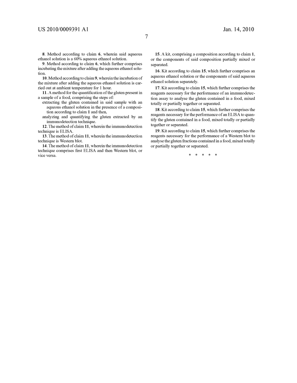 METHOD FOR EXTRACTING GLUTEN FROM PROCESSED AND UNPROCESSED FOODS BY MEANS OF HEAT BASED ON THE USE OF IONIC AND NON-IONIC DETERGENTS - diagram, schematic, and image 12