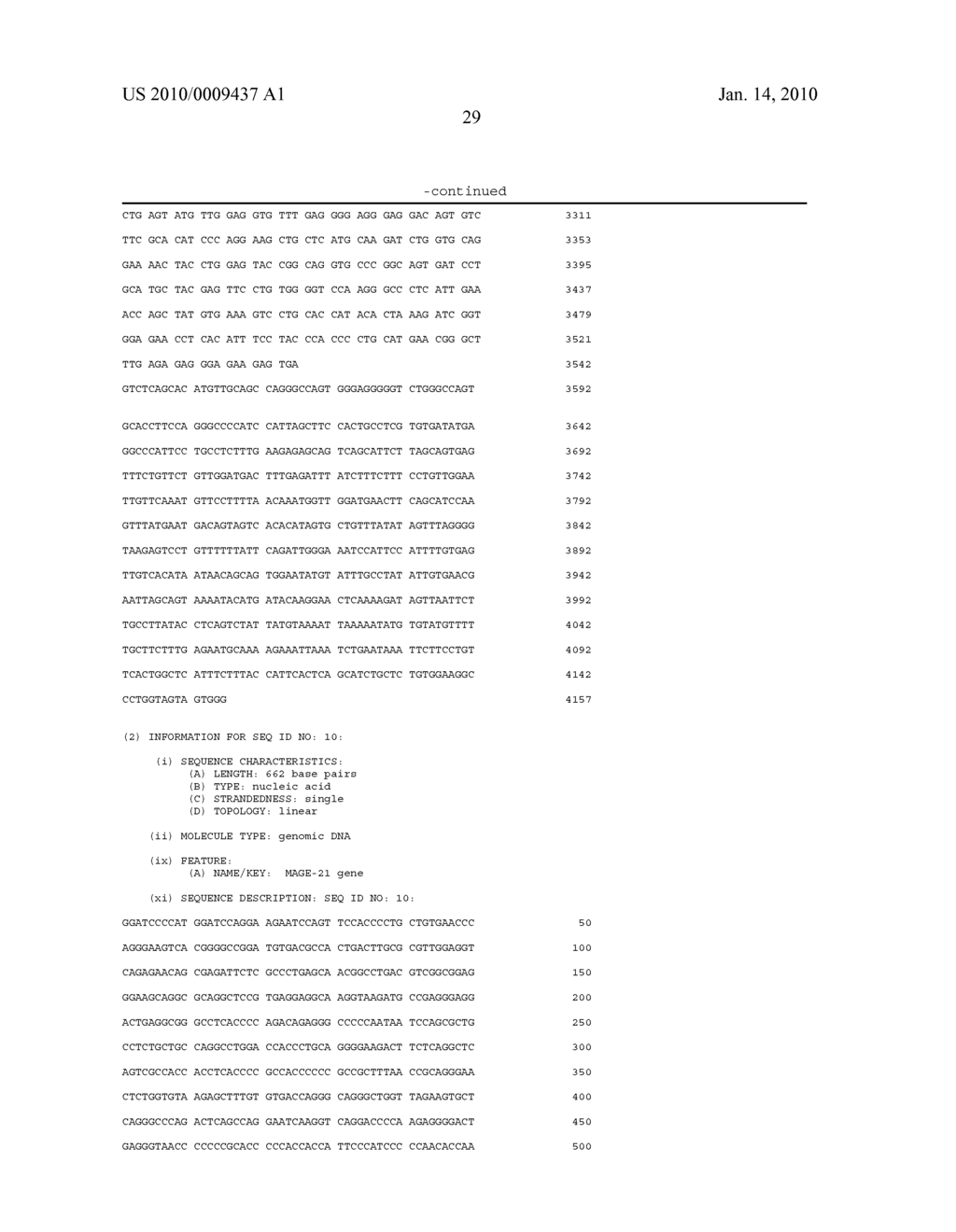 Isolated proteins MAGE-4 and MAGE-41 - diagram, schematic, and image 47