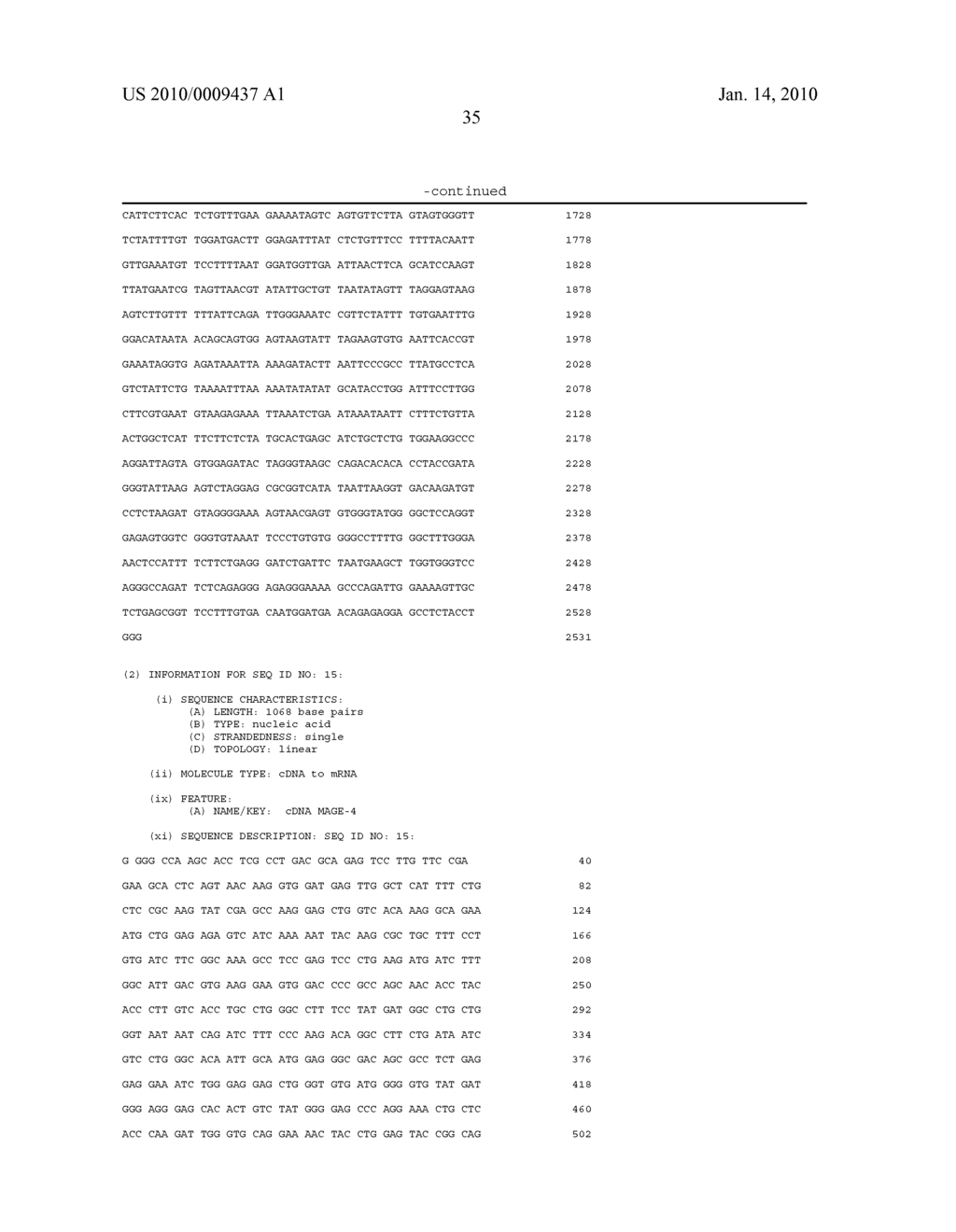 Isolated proteins MAGE-4 and MAGE-41 - diagram, schematic, and image 53