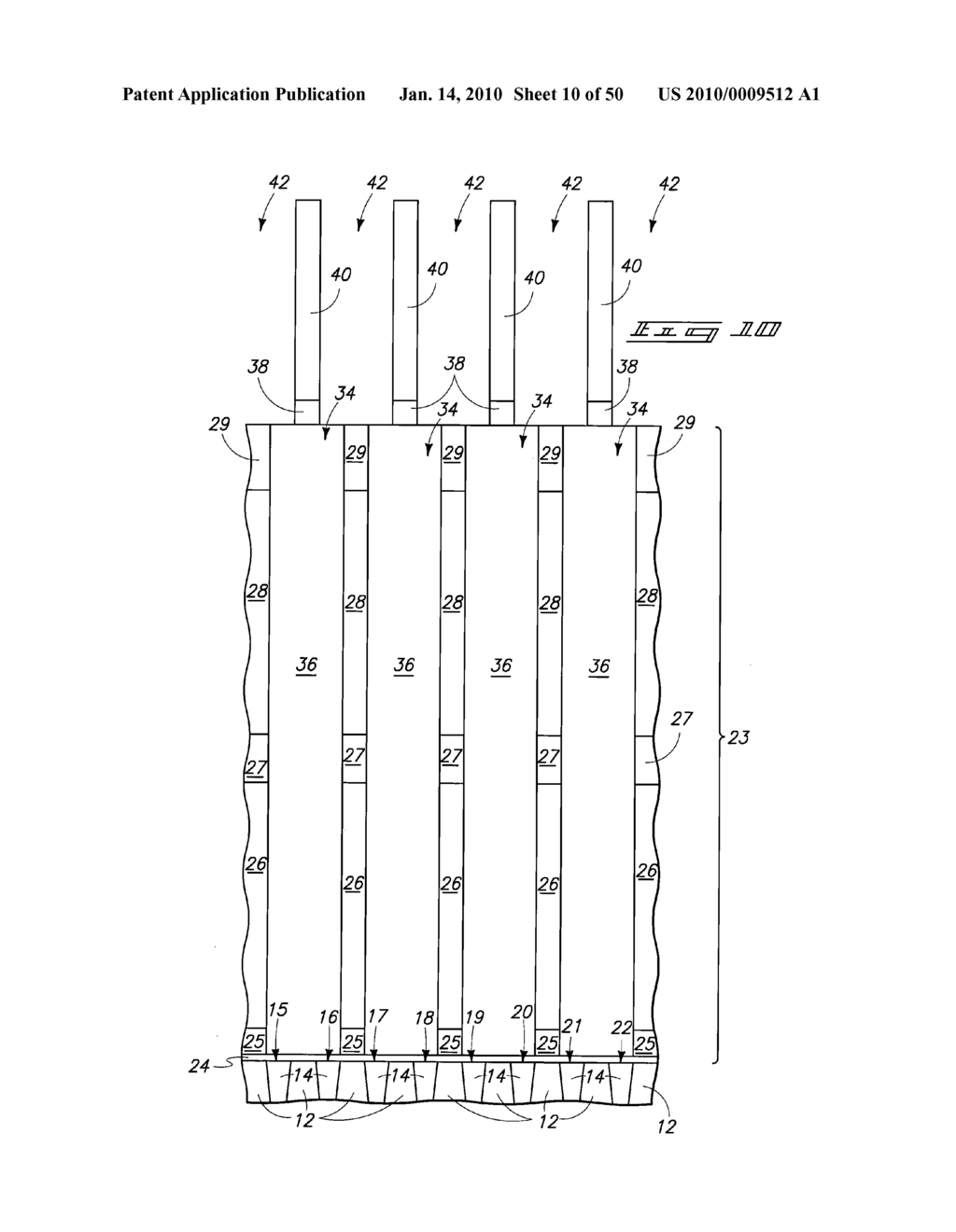 METHODS OF FORMING A PLURALITY OF CAPACITORS - diagram, schematic, and image 11