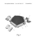 Ball Segment and Coupling Elements which are used to form a functional ball diagram and image