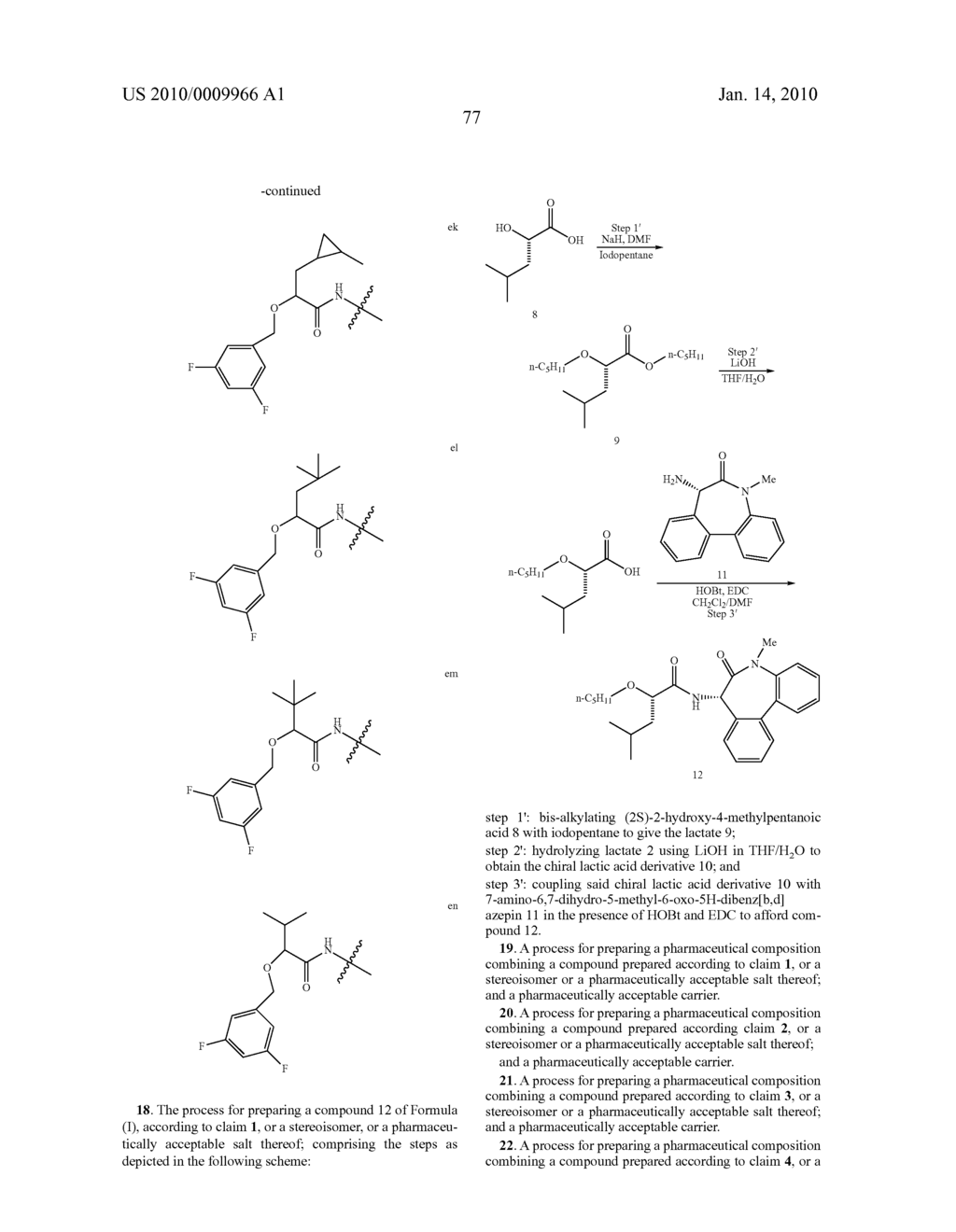 SUBSTITUTED LACTAMS AS INHIBITORS OF ABETA PROTEIN PRODUCTION - diagram, schematic, and image 78