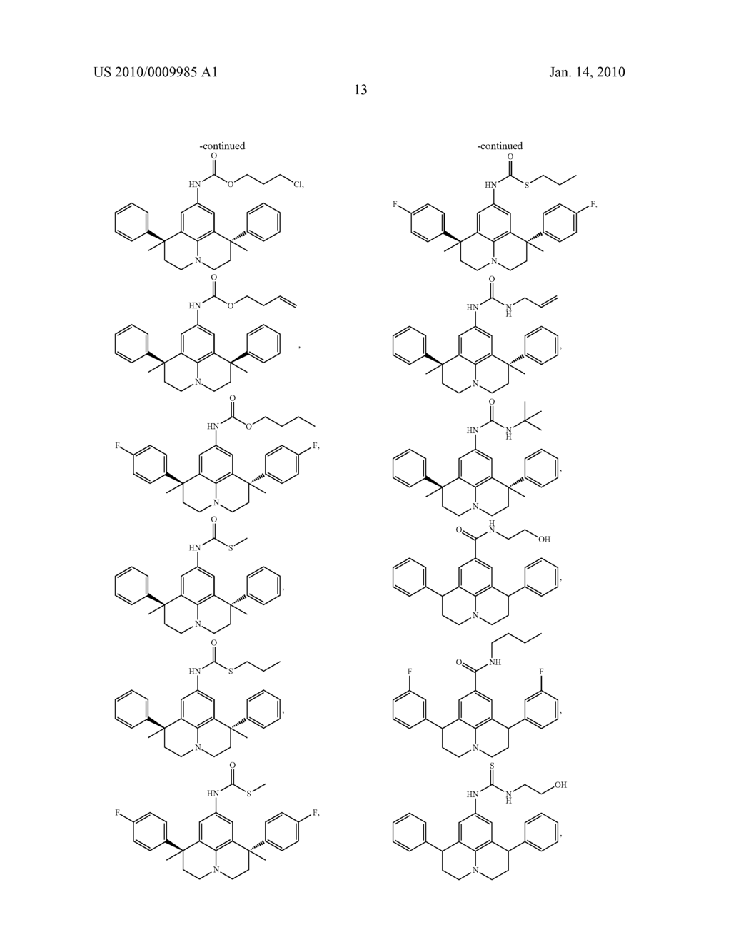 THERAPEUTICALLY USEFUL SUBSTITUTED HYDROPYRIDO [3,2,1-ij] QUINOLINE COMPOUNDS - diagram, schematic, and image 14