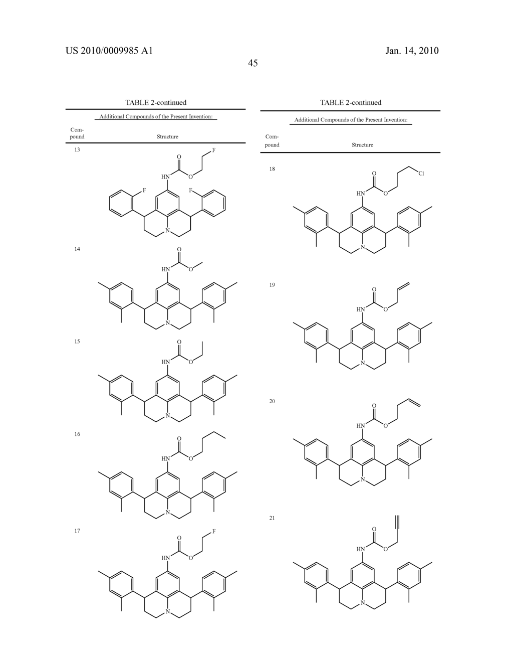 THERAPEUTICALLY USEFUL SUBSTITUTED HYDROPYRIDO [3,2,1-ij] QUINOLINE COMPOUNDS - diagram, schematic, and image 46