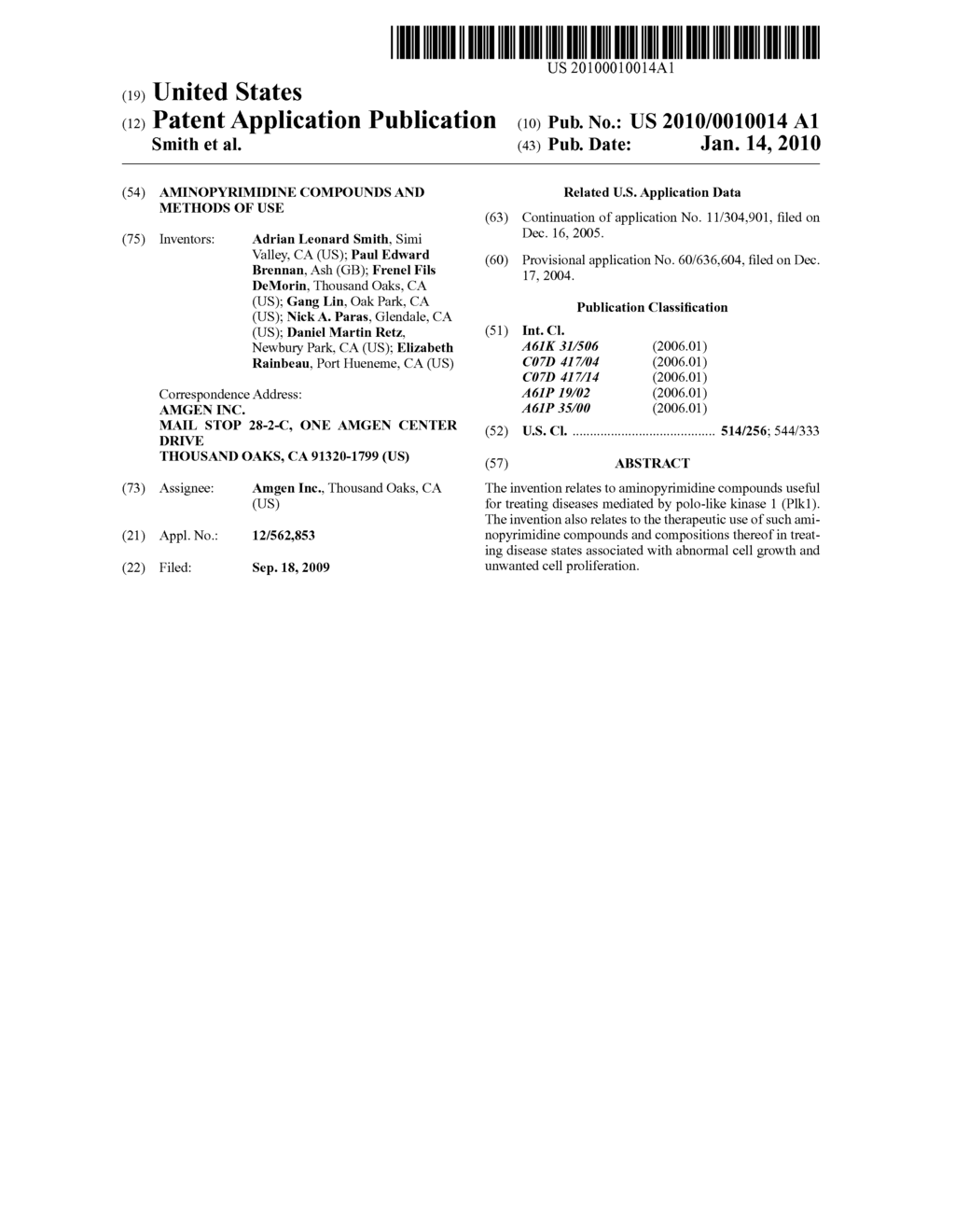 AMINOPYRIMIDINE COMPOUNDS AND METHODS OF USE - diagram, schematic, and image 01