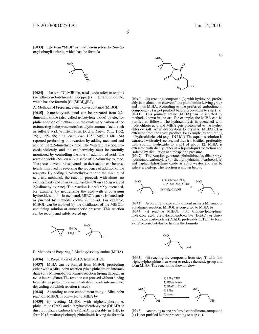 METHODS FOR PREPARING 2-METHOXYISOBUTYLISONITRILE AND TETRAKIS(2-METHOXYISOBUTYLISONITRILE)COPPER(I) TETRAFLUOROBORATE - diagram, schematic, and image 04