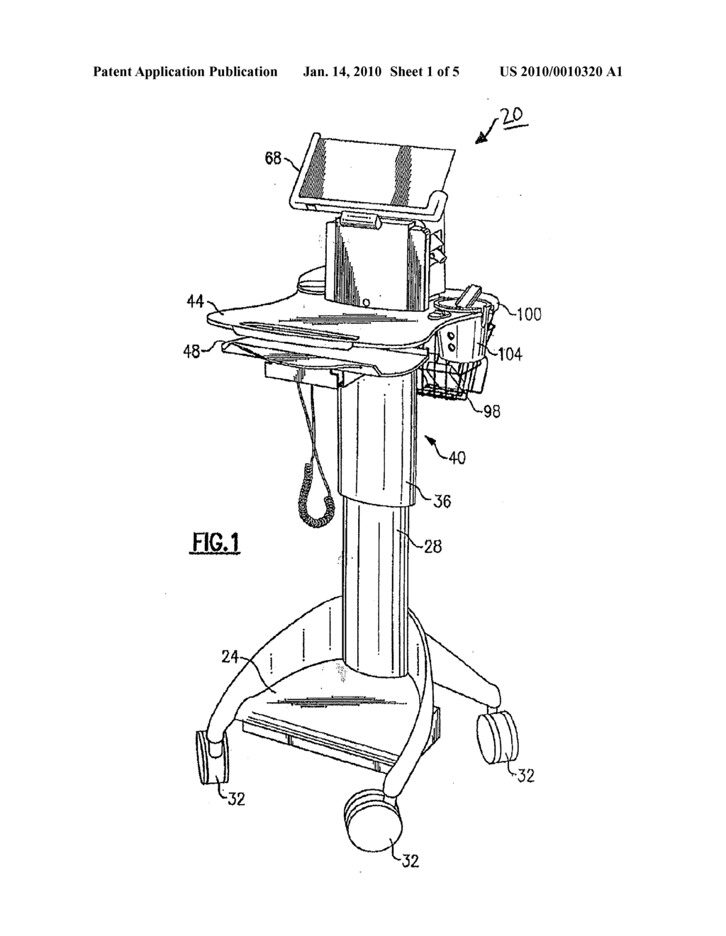 MOBILE MEDICAL WORKSTATION AND A TEMPORARILY ASSOCIATING MOBILE COMPUTING DEVICE - diagram, schematic, and image 02