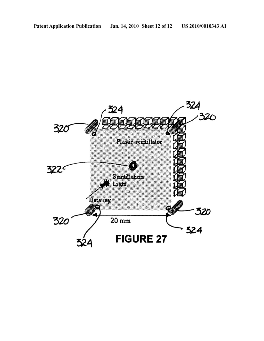 Detection of radiation labeled sites using a radiation detection probe or camera incorporating a solid state photo-multiplier - diagram, schematic, and image 13