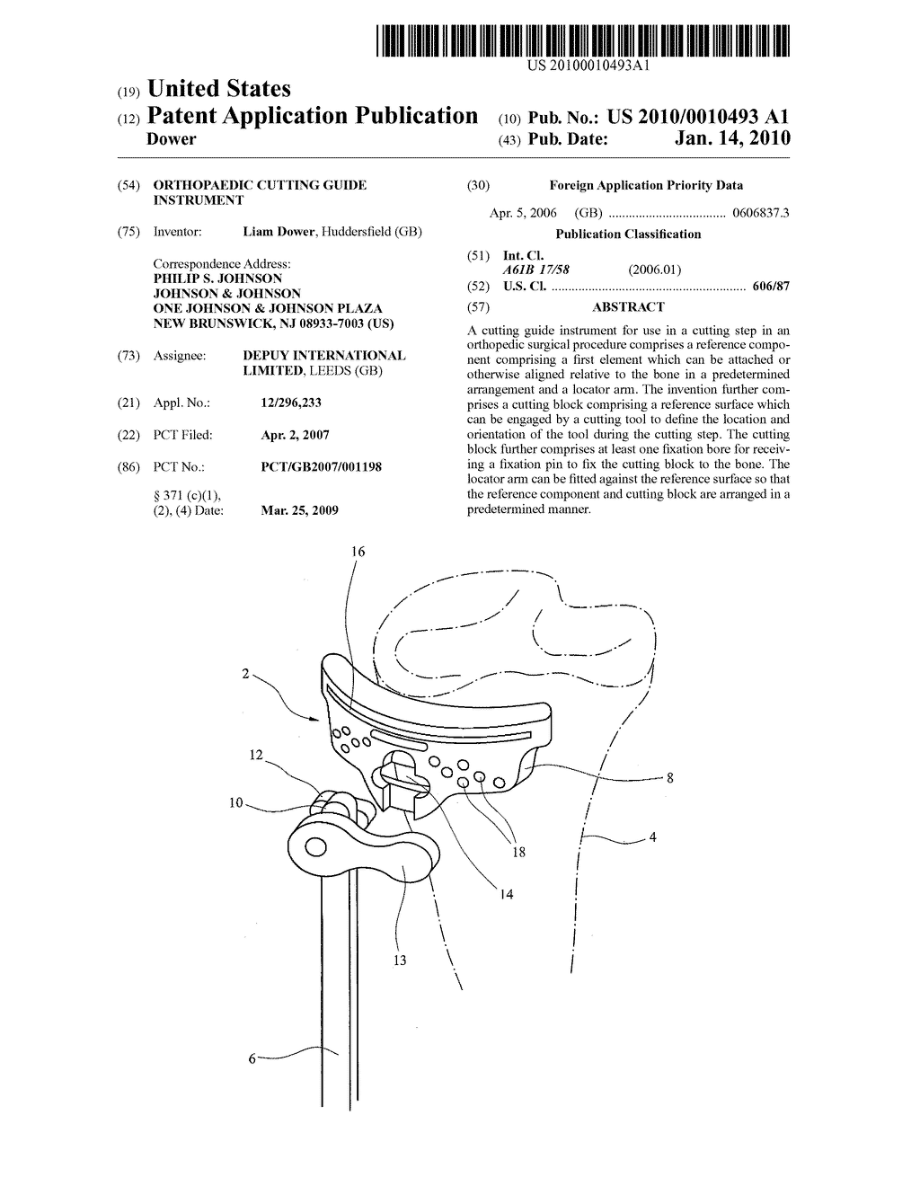 ORTHOPAEDIC CUTTING GUIDE INSTRUMENT - diagram, schematic, and image 01