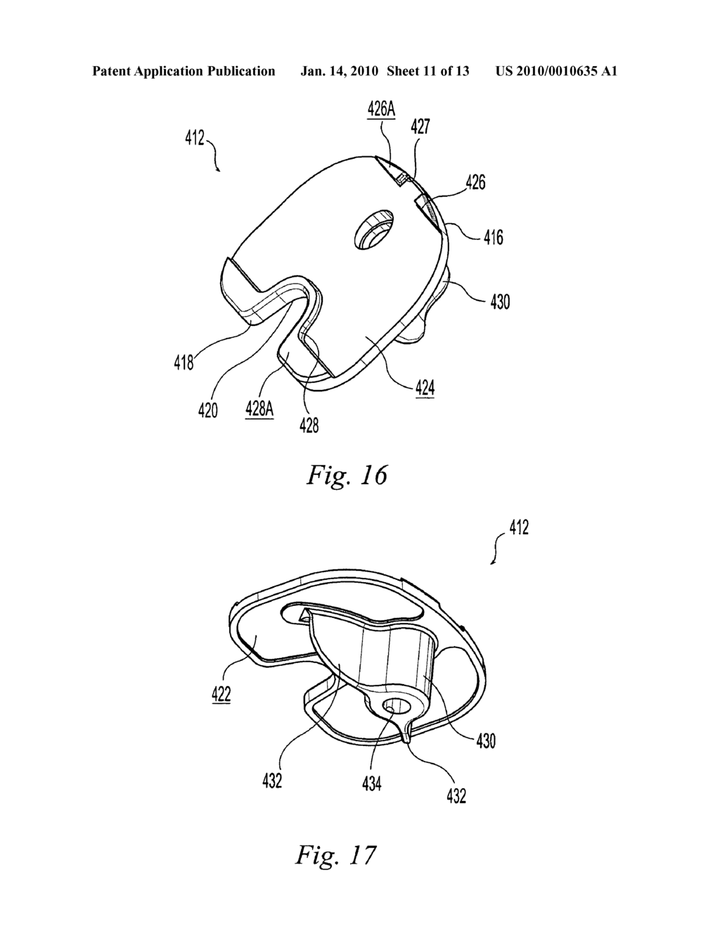 TIBIAL TRIALING ASSEMBLY AND METHOD OF TRIALING A TIBIAL IMPLANT - diagram, schematic, and image 12