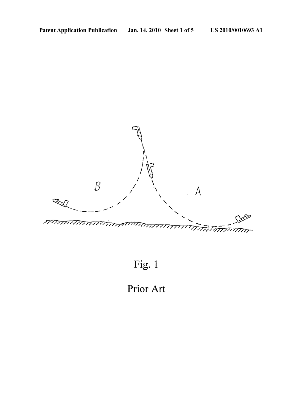 METHOD AND A CALCULATING UNIT FOR CALCULATION OF A RECOVERY FLIGHT PATH - diagram, schematic, and image 02