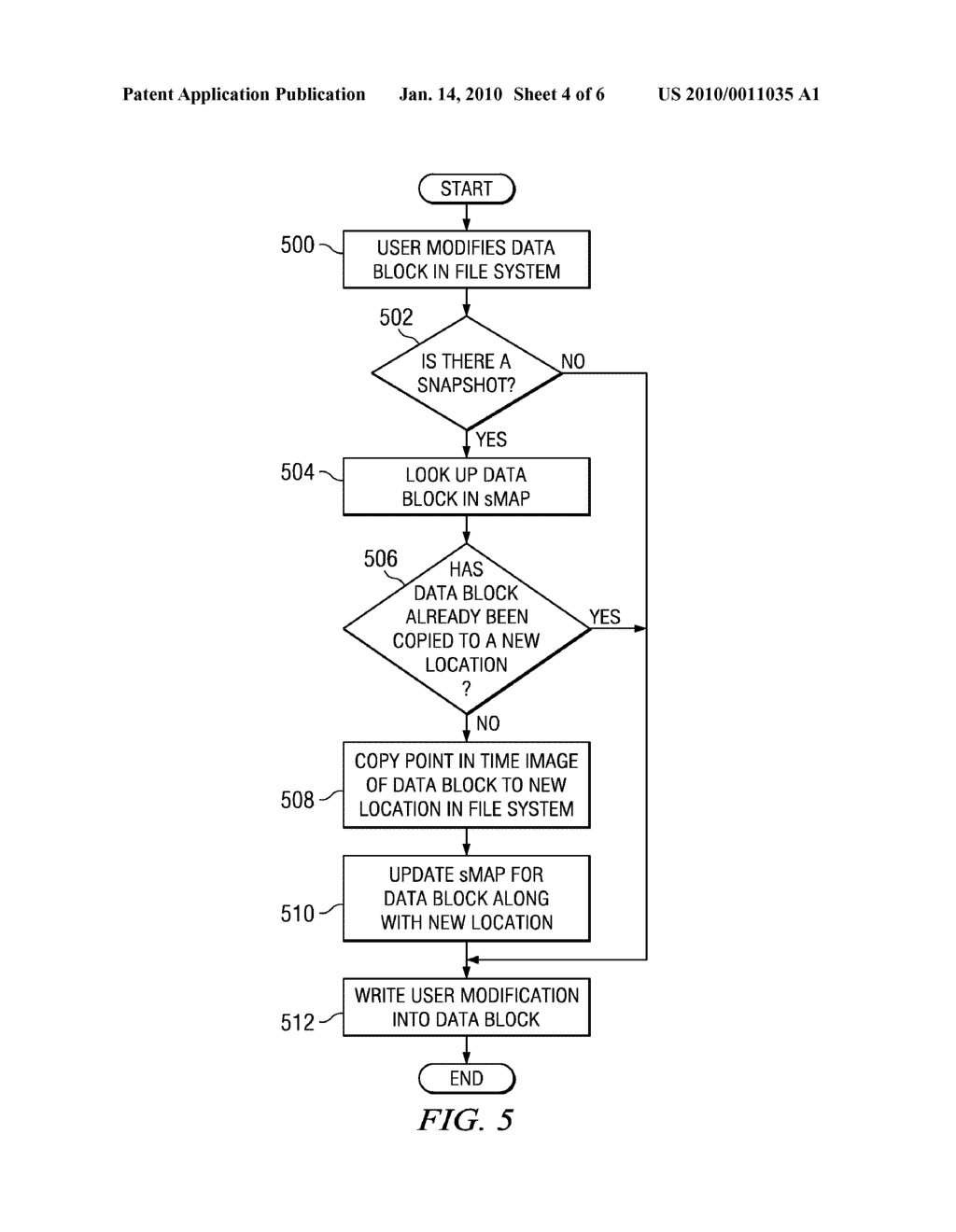 Method and System for Handling Reallocated Blocks in a File System - diagram, schematic, and image 05