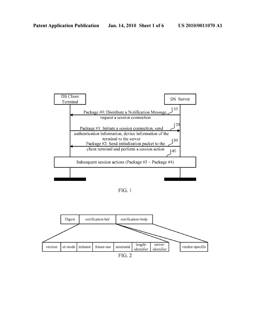 METHOD AND DEVICE FOR NOTIFICATION MESSAGE PROCESSING - diagram, schematic, and image 02