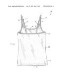 Clothing article with an integrated body support diagram and image