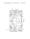 ENGINE AND METHOD FOR IMPROVED CRANKCASE FATIGUE STRENGTH WITH FRACTURE-SPLIT MAIN BEARING CAPS diagram and image