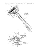 SHAVING BLADE UNIT COMPRISING A MOVABLE TRIMMING BLADE PROTECTOR AND SHAVER HAVING SUCH A BLADE UNIT diagram and image