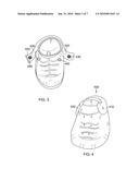 Expandable and adjustable baby shoe to enable a single pair of shoes to be worn by a baby up to 24 months of age diagram and image