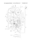 Agricultural harvesting machine diagram and image