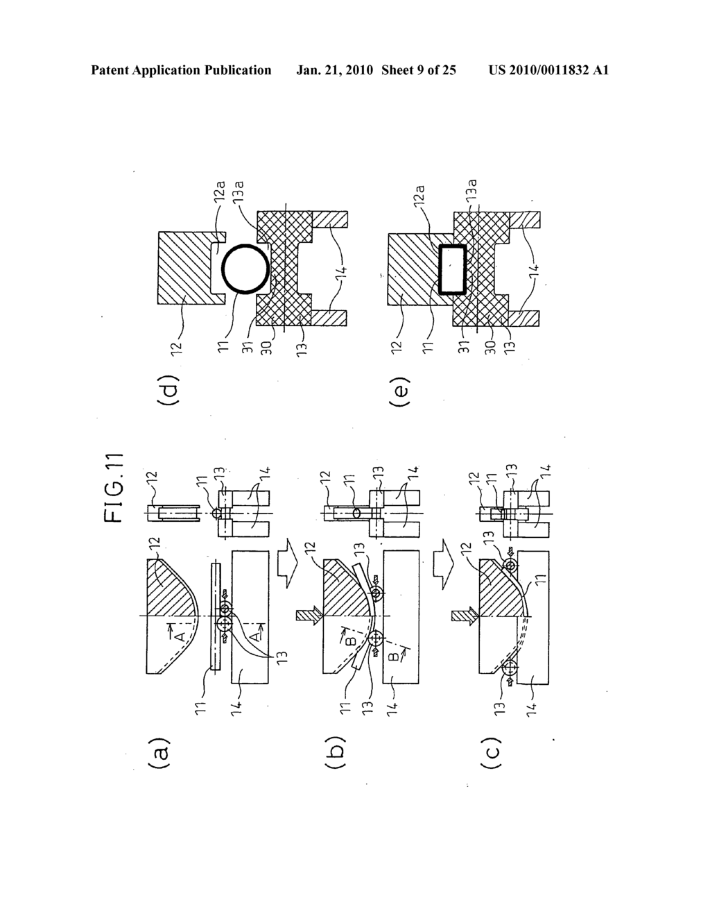 APPARATUS AND METHOD FOR RAM BENDING OF TUBE MATERIAL - diagram, schematic, and image 10