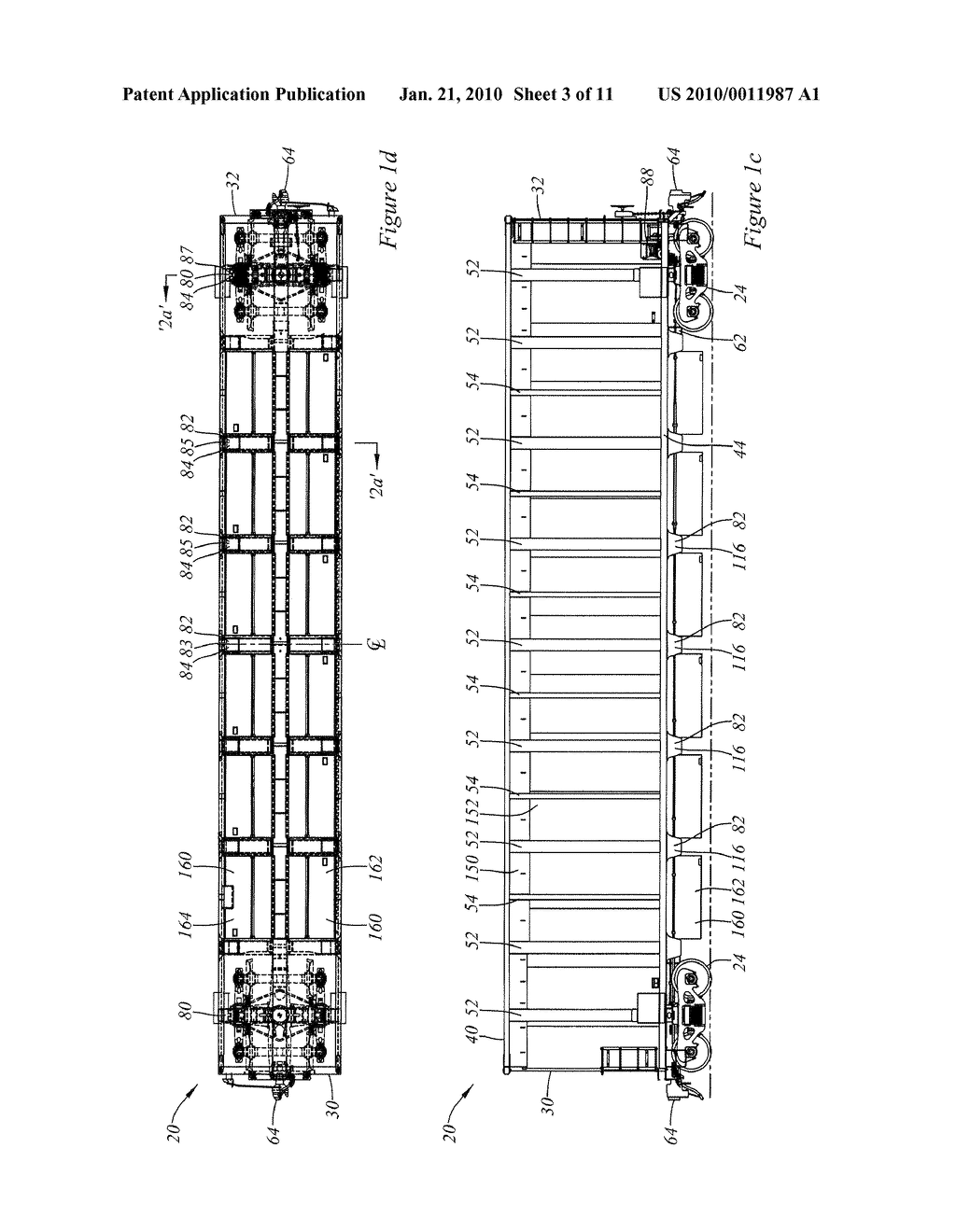 RAILROAD GONDOLA CAR STRUCTURE - diagram, schematic, and image 04