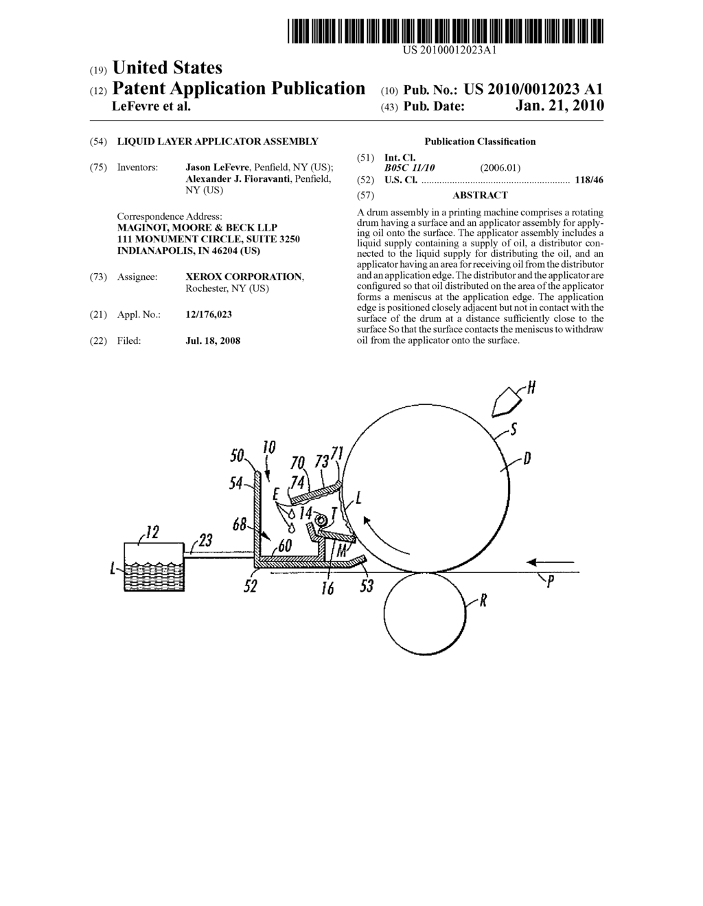 Liquid Layer Applicator Assembly - diagram, schematic, and image 01