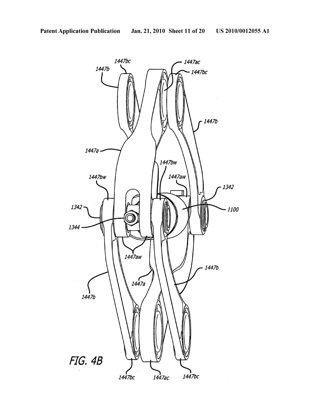 Cylinder and piston assemblies for opposed piston engines - diagram, schematic, and image 12