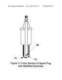 Gaseous or liquid fuel delivery spark plug diagram and image