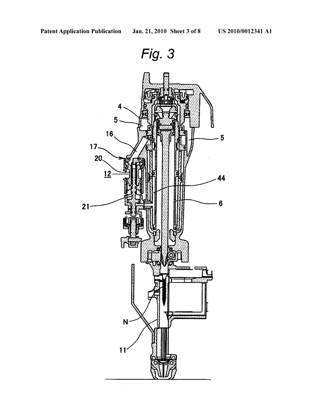 PNEUMATIC SCREW DRIVER AND STOP CONTROL METHOD FOR AIR MOTOR IN PNEUMATIC SCREW DRIVER - diagram, schematic, and image 04