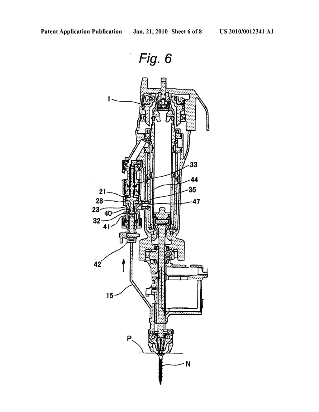 PNEUMATIC SCREW DRIVER AND STOP CONTROL METHOD FOR AIR MOTOR IN PNEUMATIC SCREW DRIVER - diagram, schematic, and image 07