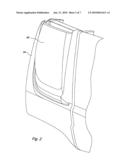 Folding air intake scoop diagram and image