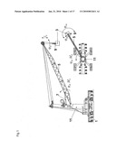 Crane or digger for swinging a load hanging on a support cable with damping of load oscillationsoo diagram and image