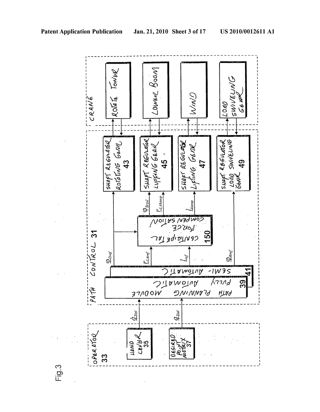 Crane or digger for swinging a load hanging on a support cable with damping of load oscillationsoo - diagram, schematic, and image 04