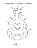 Vase with rotatable inner container diagram and image