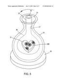 Vase with rotatable inner container diagram and image