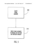 Panels for a Container Joint Including a Three Dimensional Pattern on a Portion Thereof and Methods of Forming Same diagram and image